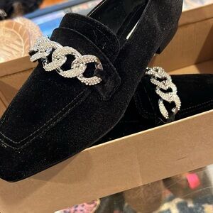 Steve Madden velvet loafers NWT